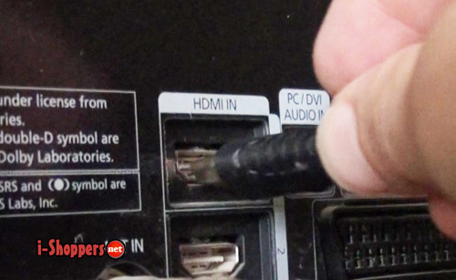 подключаем через вход HDMI