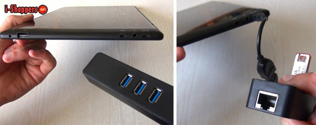 USB хаб со встроенной сетевой картой для кабеля интернет